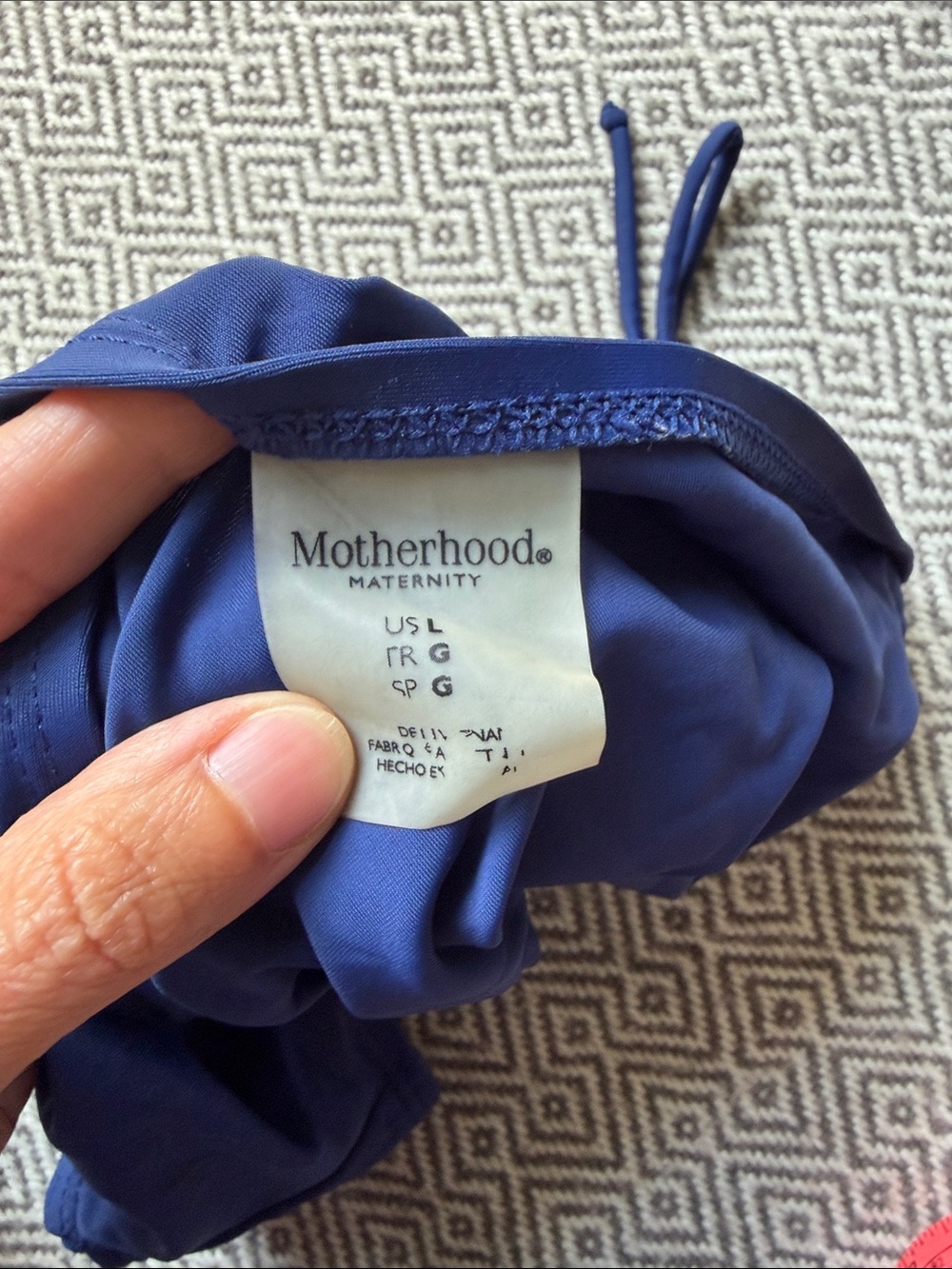 Motherhood Maternity striped halter tankini - Picture 8 of 8